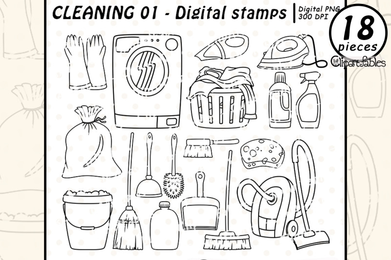 cleaning-outlines-cleaning-props