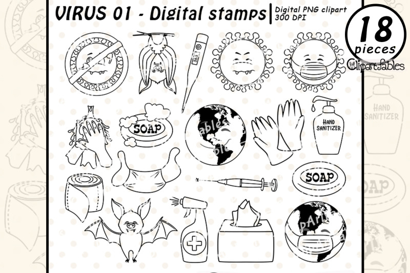 virus-digital-stamps-stay-at-home