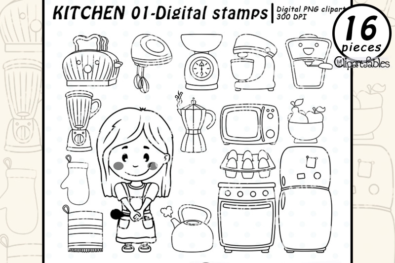 cute-kitchen-digital-stamps-bakering-cooking