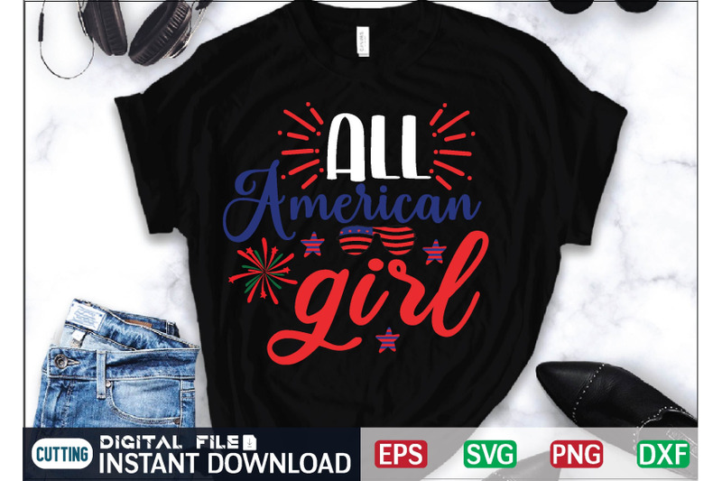 all-american-girl-svg-cut-file