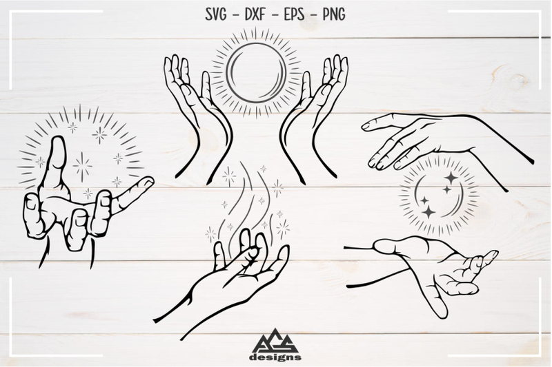 hands-magic-crystal-ball-svg-design