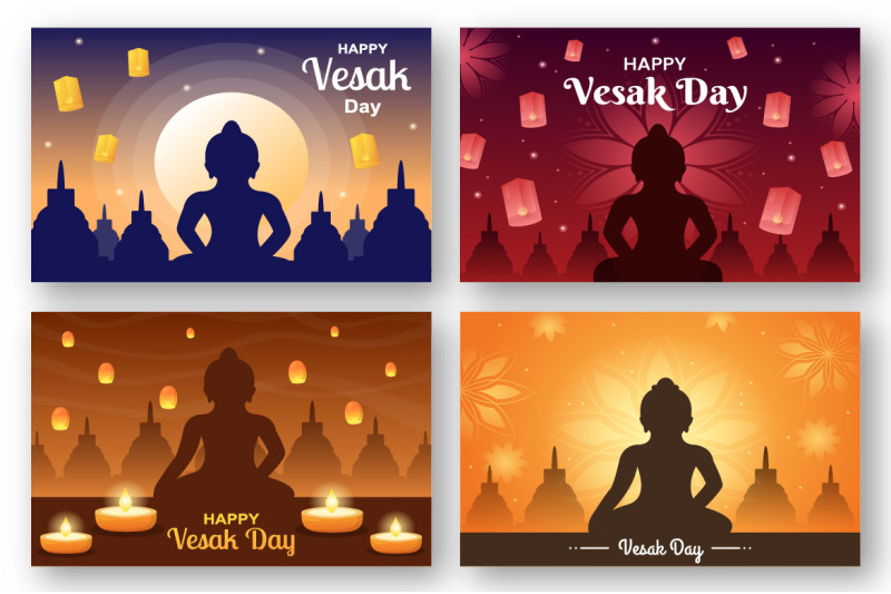 15-vesak-day-celebration-cartoon-illustration