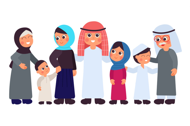 arabic-family-saudi-parents-old-islam-people-traditional-muslim-man