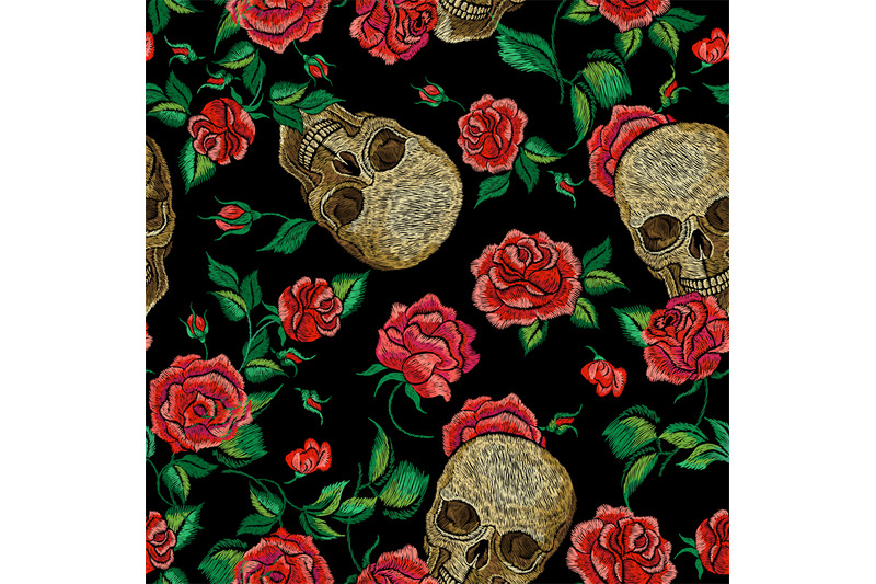 skull-roses-seamless-pattern-clothing-prints-skulls-and-flowers-on-d