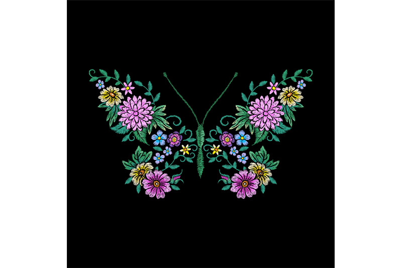 beautiful-floral-butterfly-pretty-gardening-flowers-shirt-embroidery