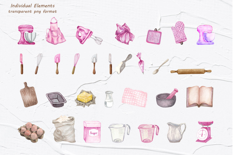 home-bakery-watercolor-clipart