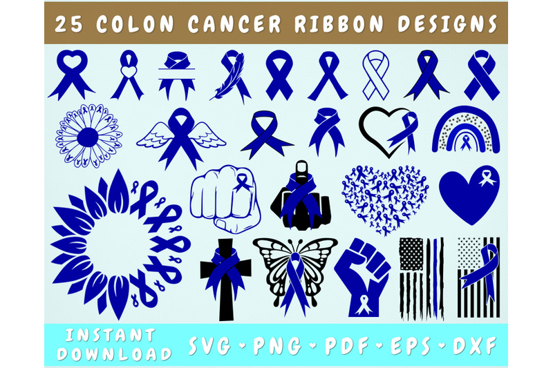 colon-cancer-ribbon-svg-bundle-25-designs-colon-cancer-clipart