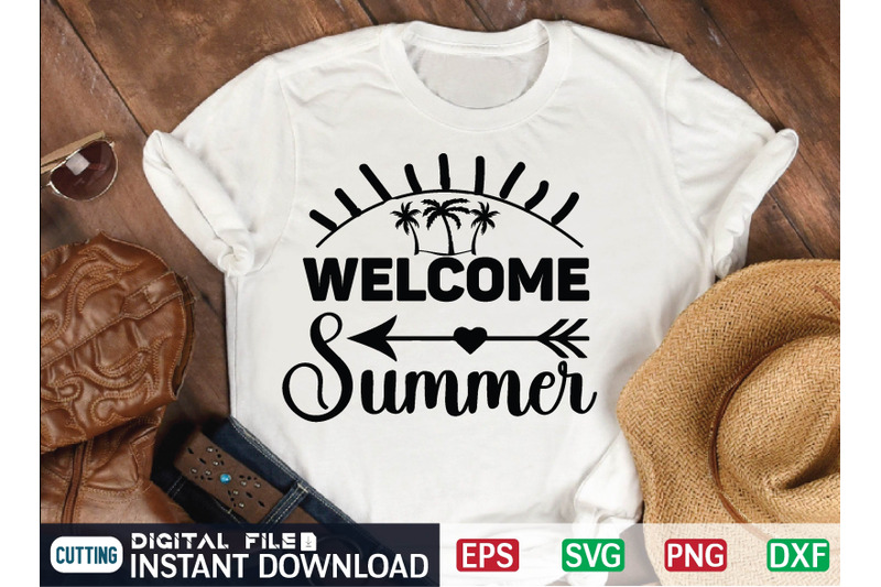 welcome-summer-svg-cut-file-summer-file-summer-cut-file-beach-cut-f