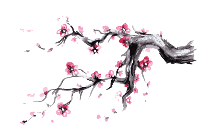 sakura-watercolor-spring-blossoms