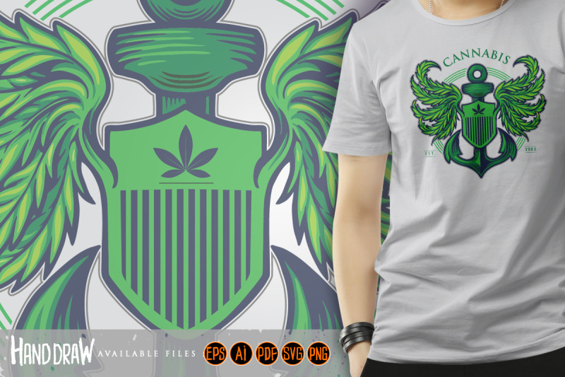 cannabis-wing-mascot-logo-with-anchor-illustrations