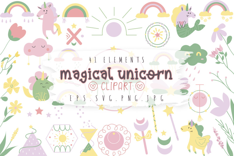 unicorn-clipart-bundle-cute-magical-unicorn