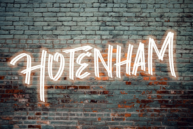 hotenham-dual-brush-display-font
