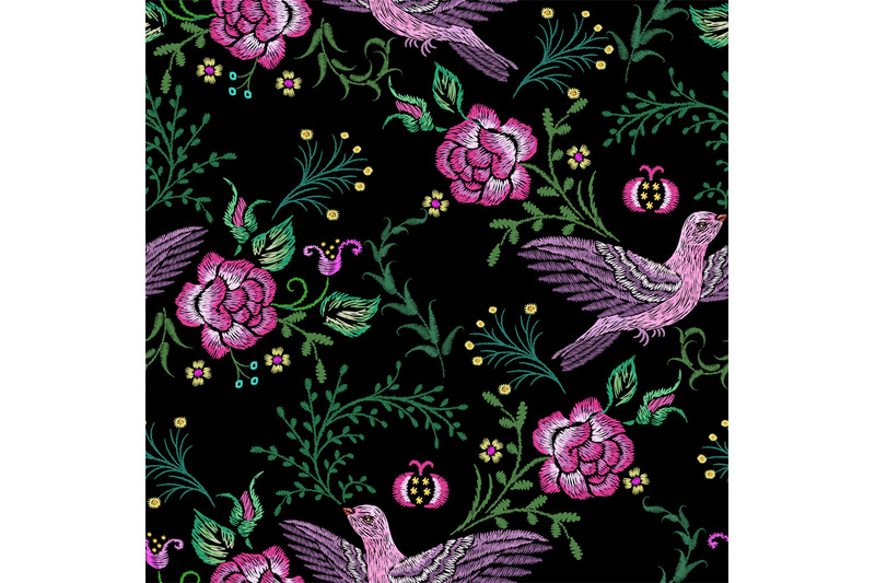 floral-birds-pattern-embroidery-bird-and-rose-or-peony-victorian-art