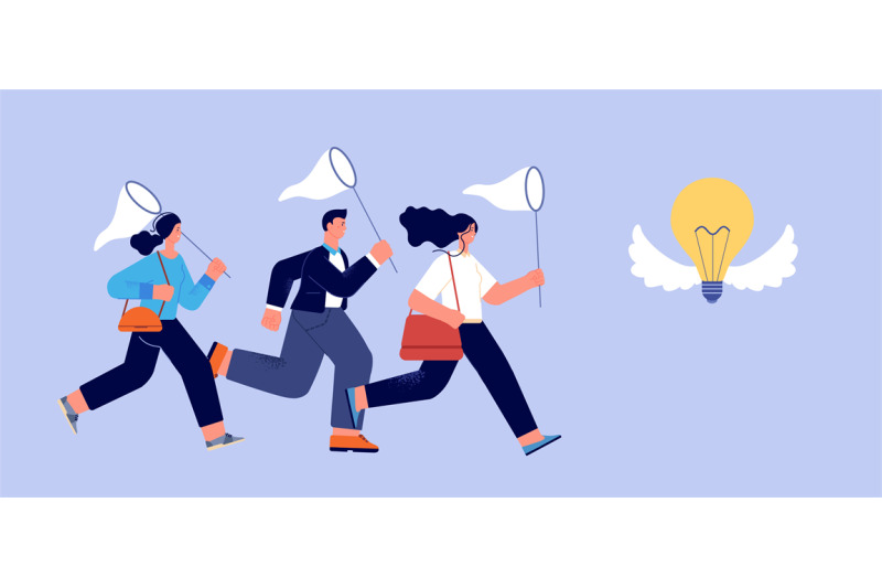 crowd-run-to-flying-bulb-business-team-catchind-creative-idea-people