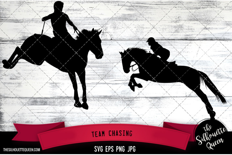 team-chasing-silhouette-equestrian-sport-vector-svg-clipart