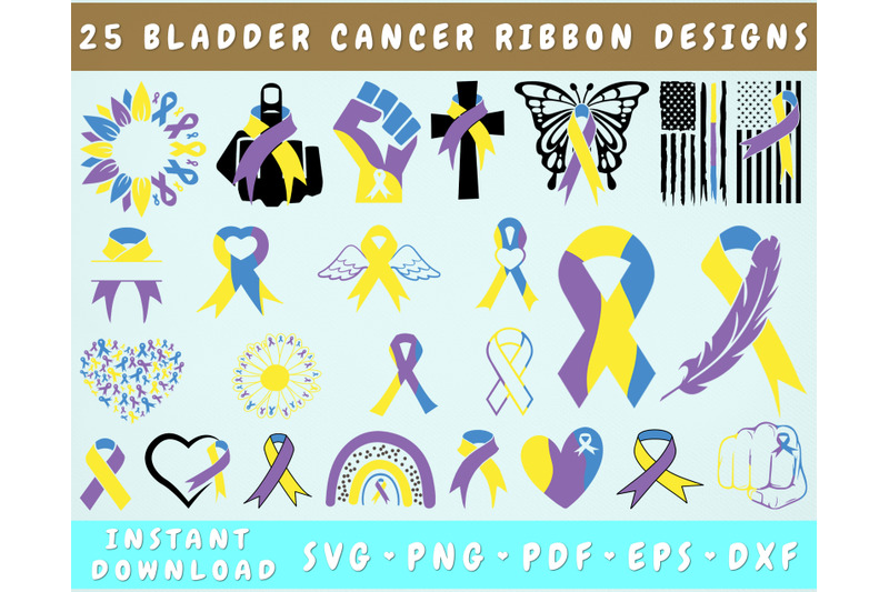 bladder-cancer-ribbon-svg-bundle-25-designs-bladder-cancer-clipart