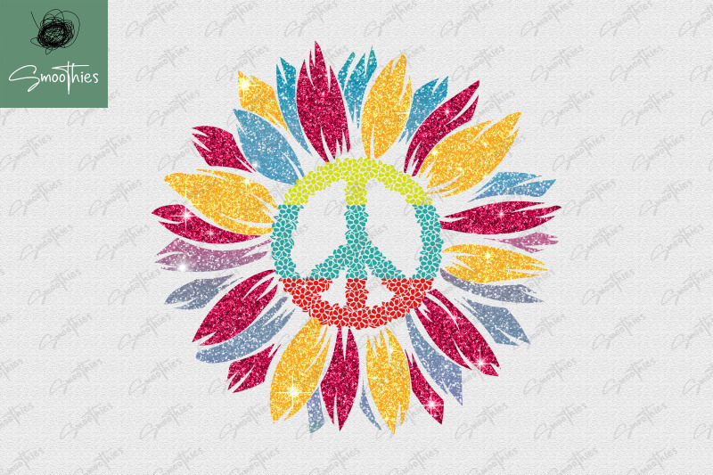 sunflower-peace-sign-hippie-sublimation