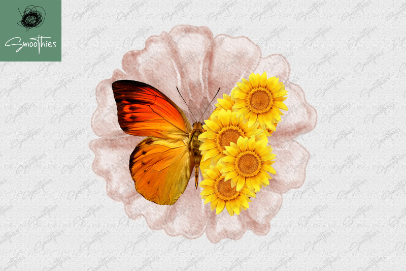 sunflower-butterfly-sublimation