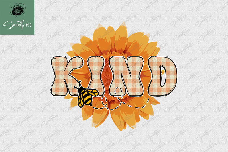 bee-kind-sunflower-tshirt-design