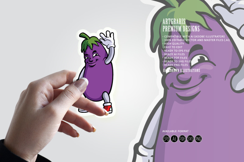 funny-eggplant-logo-mascot-illustrations