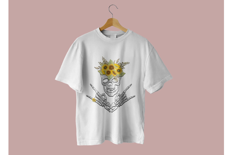 skeleton-with-sunflower-sublimation