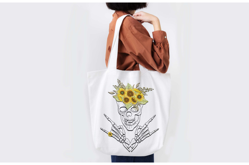 skeleton-with-sunflower-sublimation