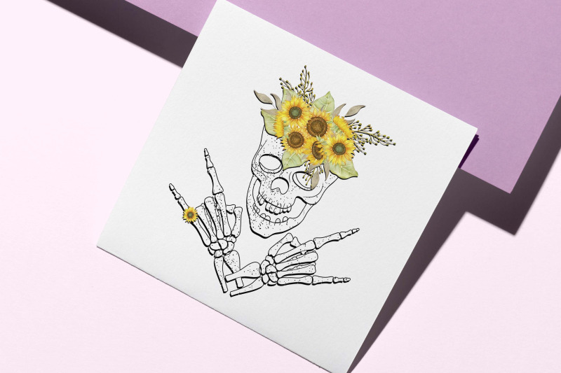 skeleton-with-sunflower-sublimation