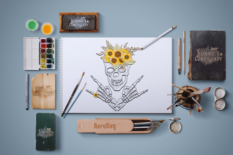 skeleton-with-sunflower-sublimation