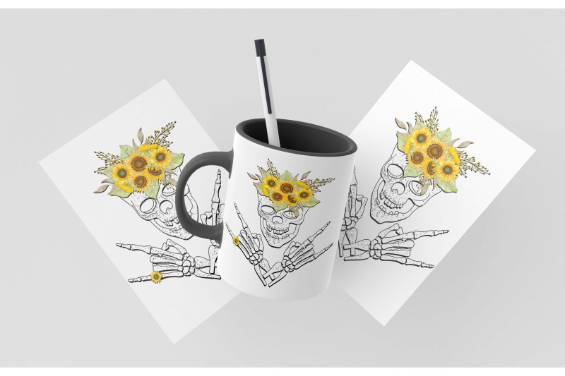 skeleton-with-sunflower-sublimation