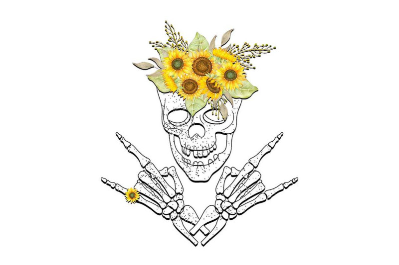 skeleton-with-sunflower-sublimation