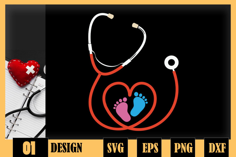 obstetric-nurse-baby-feet-stethoscope