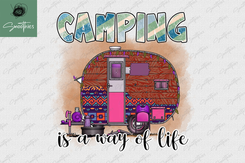 camping-is-a-way-of-life-tshirt-design