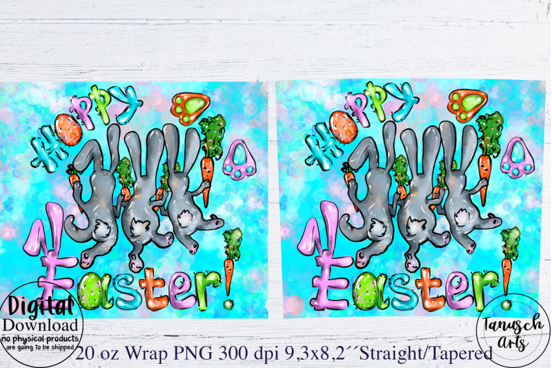 hoppy-easter-rabbits-20-oz-tumbler-wrap-sublimation