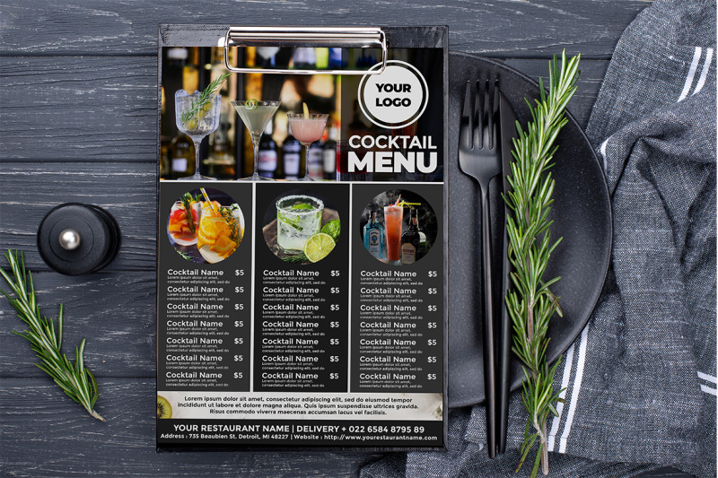 cocktails-menu-flyer