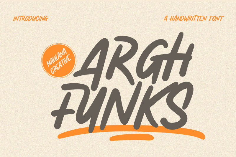 arghfunks-fandwritten-display-font