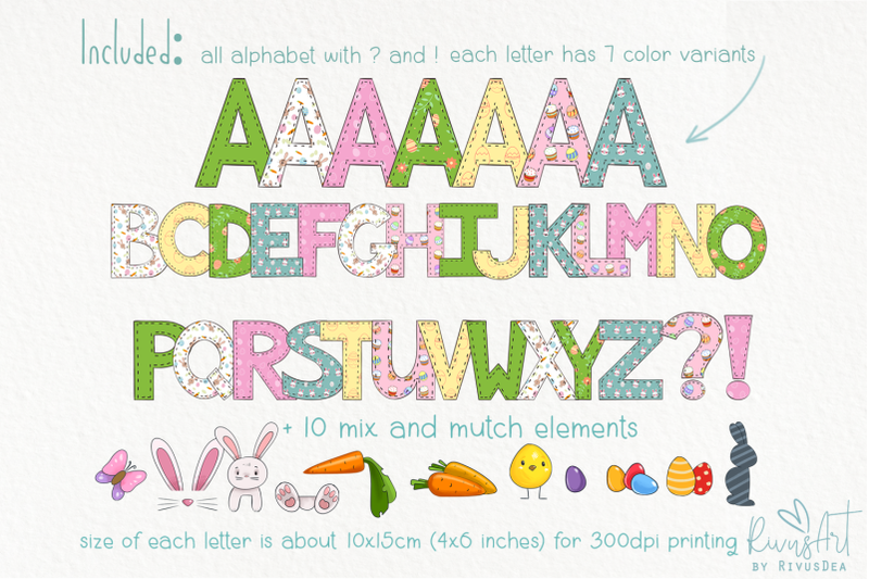 complete-easter-doodle-alphabet-bundle-easter-sublimation-png-letter