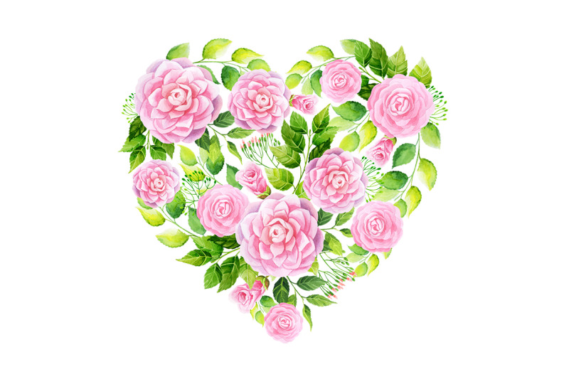 watercolor-flowers-heart-3