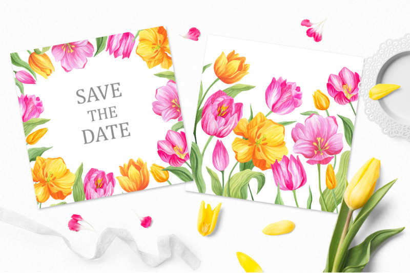 bright-tulips-watercolor-clipart