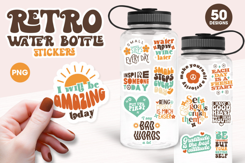 water-bottle-stickers-retro-stickers