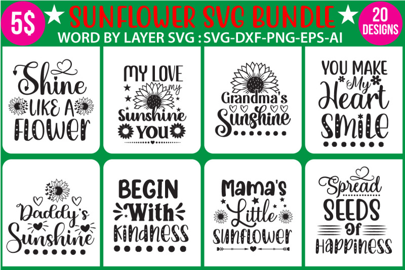 sun-flower-svg-design-bundle