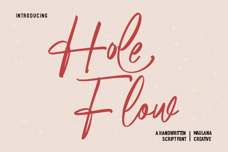 holeflow-signature-script-font