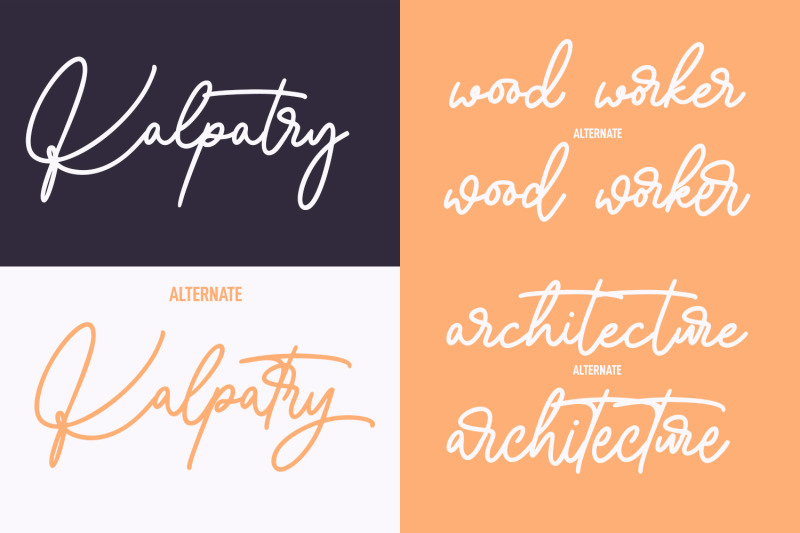 kalpatry-signature-script-font