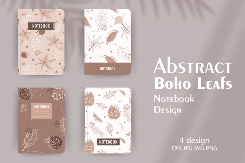 abstract-leafs-notebook-design-collection