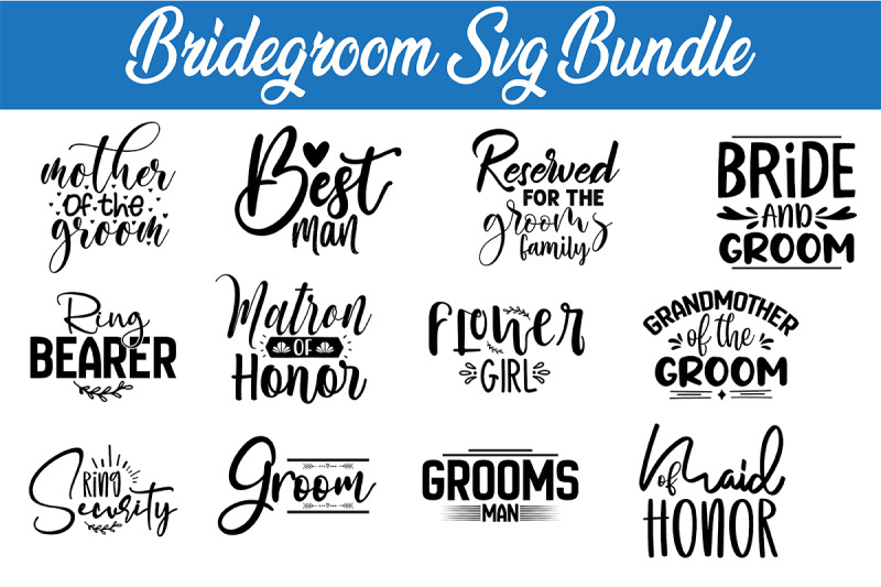 bridegroom-svg-bundle