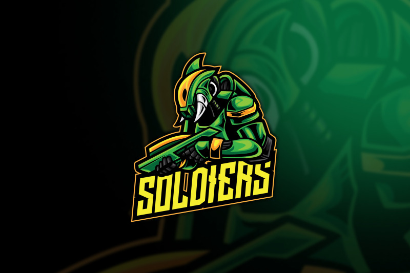 soldier-alien-warrior-esport-logo