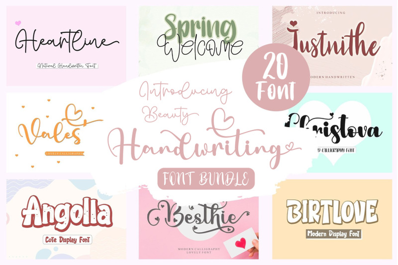 beauty-handwriting-fontbundle