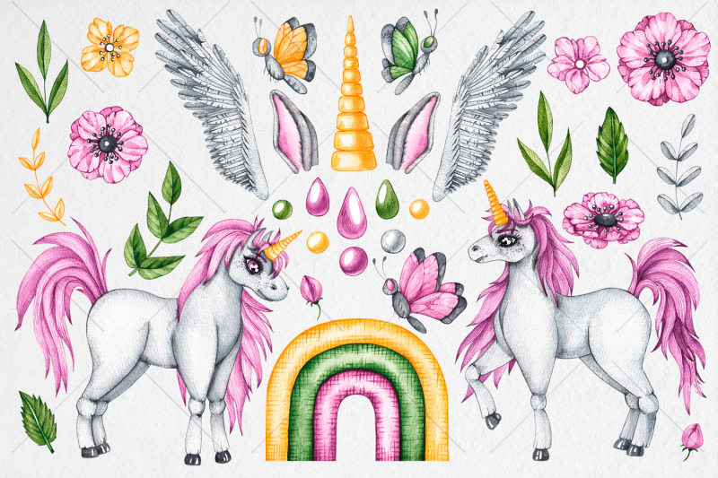 watercolor-unicorn-clipart-watercolor-clipart-png