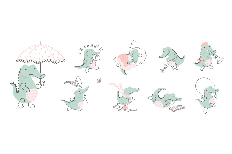 crocodile-cartoon-cute-crocodiles-wild-humorous-alligator-character