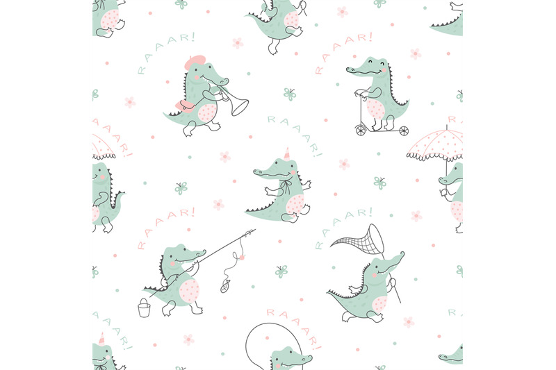 crocodile-seamless-pattern-cute-cartoon-crocodiles-or-alligators-nat