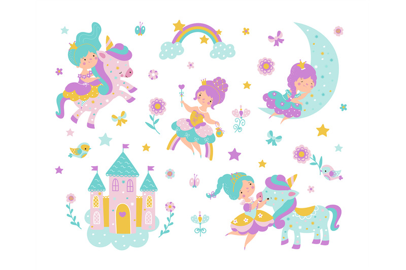 little-princess-life-cute-princesses-and-castle-rainbow-and-moon-ca